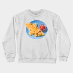 Nachos Snack Photo Art Crewneck Sweatshirt